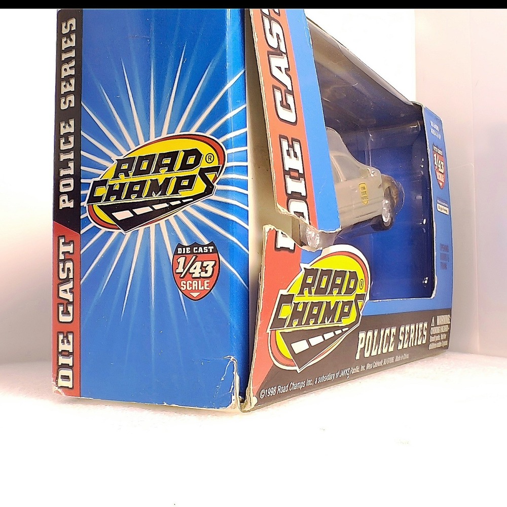ROAD CHAMPS Police Car Kids 1/43 Tan New Iowa State Patrol Die Cast 64305 1998 - Picture 9 of 16